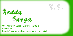 nedda varga business card